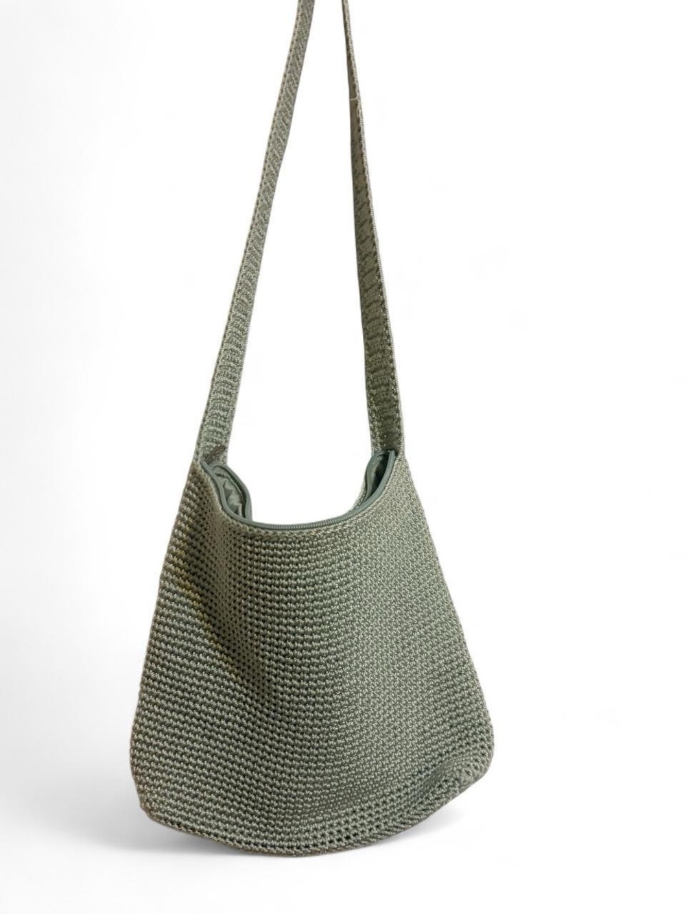 The Sak Sage Green Woven Crossbody Bag
